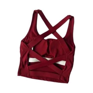 Imagem de Sutiã Esportivo Sem Costura Para Mulheres, Top De Yoga E Fitness, Bral
