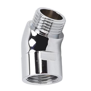 Imagem de Generic Adaptador de Cotovelo de Chuveiro de Mão 135 Graus Cotovelo de Latão Fluxo Ilimitado Instalação Simples G1/2in para Chuveiros de Parede