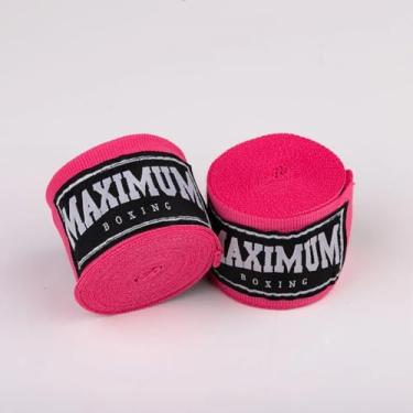 Imagem de Par Bandagem 5 Metros Maximum Muay Thai Boxe Kickboxing (Rosa)