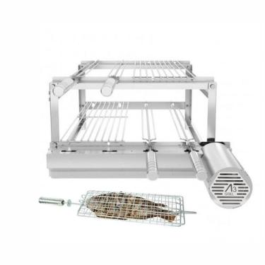 Imagem de A3 Grill Tradicional - Motor Giratório para 4 Espetos + 2 Grelhas Auxi