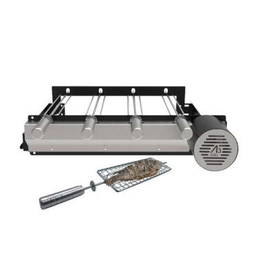 Imagem de A3 Grill Ajustável Black - Motor Giratório para 4 Espetos + Espeto Gre