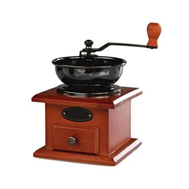 Imagem de Moedor manual de café portátil portátil moedor de café com núcleo de cerâmica moedor de grãos de café pequeno (preto)