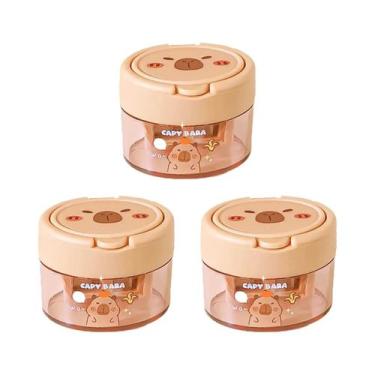 Imagem de Apontador Portátil Duplo De Desenho Animado De Capivara Fofa Para Cria