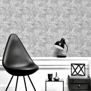 Imagem de Papel de Parede Colorkey Concreto Cinza e Prata COL1004