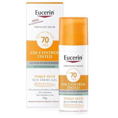 Imagem de Eucerin Sun Oil Control Tinted Claro FPS70 50g