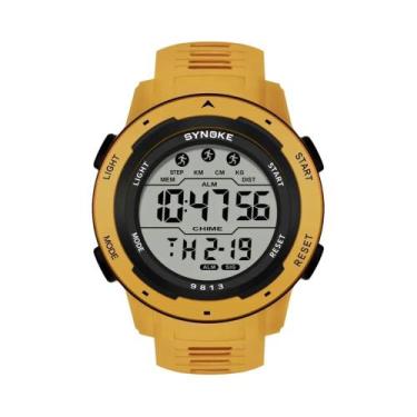 Imagem de Relógio Esportivo Digital Masculino À Prova D'água 50M SYNOKE Com Desp