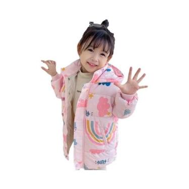 Imagem de Jaqueta De Inverno Com Capuz Para Meninas E Meninos, Casaco Quente E I