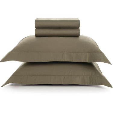 Imagem de Jogo de Cama Karsten Dallas 300 Fios 4 Peças Queen Verde