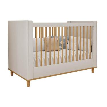 Imagem de Berço Infantil Cupcake 2 Em 1 Off White-nature - Permóbili Baby