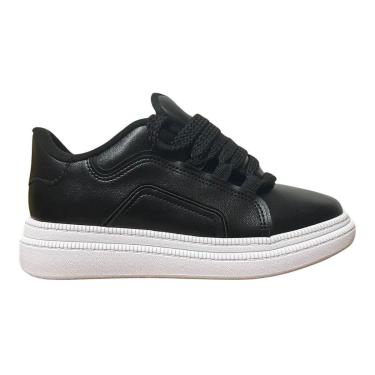 Imagem de Tênis Casual Feminino Dulce Maria Moleca 5816.105 Preto-Feminino