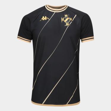 Imagem de Camiseta Vasco Supporter Stroke Kappa Masculina-Masculino