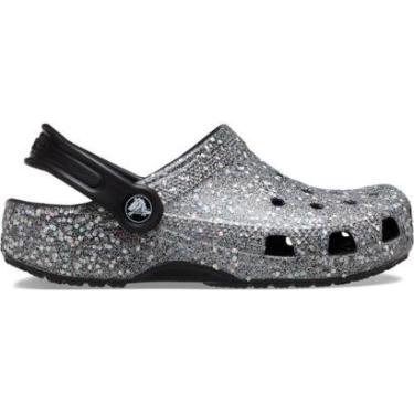Imagem de Sandália crocs classic clog glitter infantil multi/black-Feminino