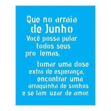 Imagem de Stencil Tamako Que No Arraia De Junho - 20X25Cm - Ref B506