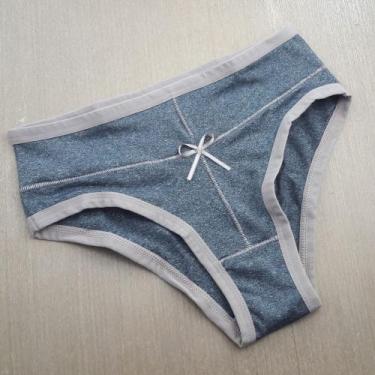 Imagem de Calcinha Mescla Modelagem Conforto - Kit Mania Lingerie, Chocolate, Me