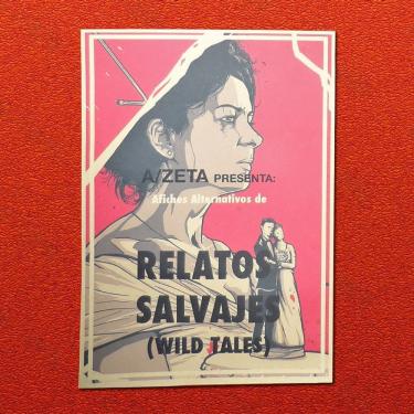 Imagem de Pôster Wild Tales Vintage em papel Kraft em ferro 20x30cm