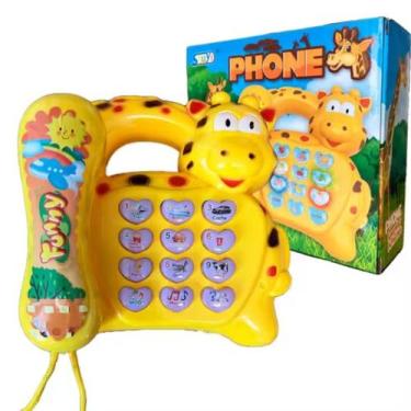 Imagem de Telefone Musical Infantil Brinquedo Educativo Animais Piano - Toys