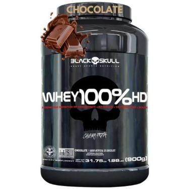 Imagem de Whey Protein 100 HD Pure 900g BLACK SKULL Isolado Hidrolisado Concentrado Suplemento de Proteínas-Unissex