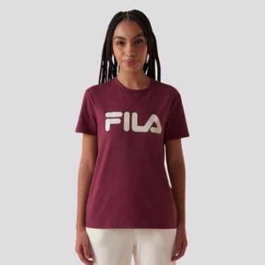 Imagem de Camiseta Fila Latter Premium II Feminina Bordô-Feminino