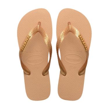 Imagem de Chinelo Casual de Dedo Linha Top Feminino Havaianas Dourado 33/34-Feminino