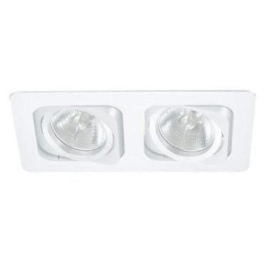 Imagem de Luminária Spot Embutir Retangular 3cmx24cm 80W Gu10 Bella Iluminação