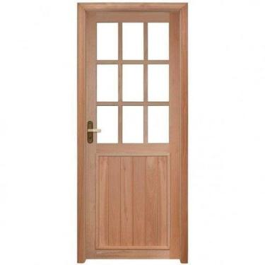 Imagem de Porta de Madeira 213x94cm sem Vidro com Batente 9,4cm Ewk P21 M30 Rond