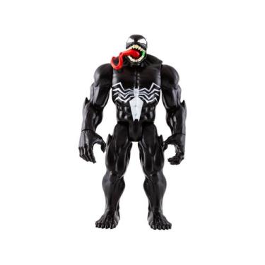 Imagem de Boneco Marvel Venom Homem Aranha 30cm - Hasbro F4984, Preto e Branco