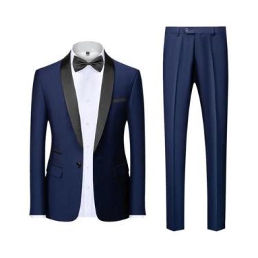 Imagem de Terno Masculino Casual De Negócios Para Casamento E Festa, Tamanhos M-