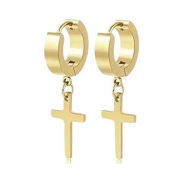 Imagem de Brincos Masculinos De Aço Inoxidável Com Zircônia Cúbica, 1-5 Pares, J