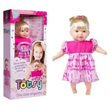 Imagem de Boneca Totsy Canta Música 42cm Com Chupeta Brinquedo De Menina - Super