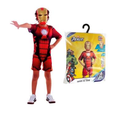 Imagem de Fantasia Homem de Ferro com Mascara Tamanho P - Novabrink