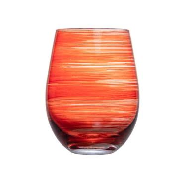 Imagem de Jogo de 2 copos Joy em vidro coral 550ml -Fracalanza, 3 meses por defe