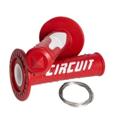 Imagem de Manopla electra racing circuit equipment, VERMELHO / BRANCO
