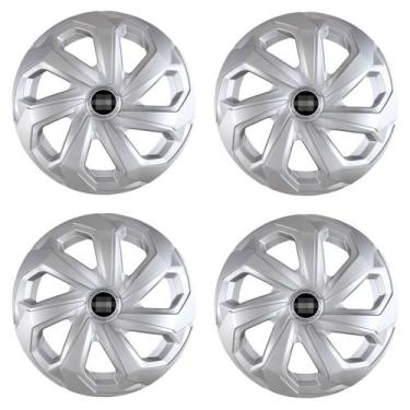 Imagem de Jogo calota 15 spider prata tiida versa sentra livina - Garagem Online