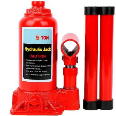 Imagem de Macaco Hidráulico Tipo Garrafa 3T 4T 5T Para Carros Caminhonetes e SUV