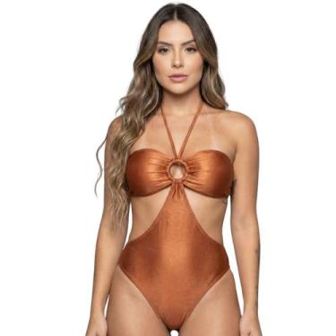 Imagem de Maiô Uv Suplex com Bojo Liso Bella Fiore Body Basico Para Piscina Conf