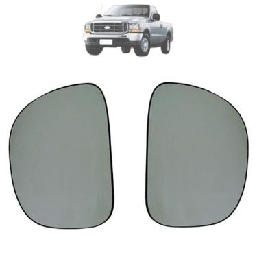 Imagem de 02 Vidro Espelho Retrovisor + Base F250 1998 Até 2012 - METAGAL