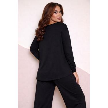 Imagem de Conjunto Lanzinha com Bolso Calça Pantalona moda feminina Elegante out