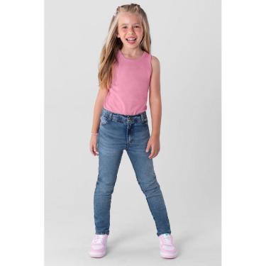 Imagem de Calça infantil menina em jeans Brandili
