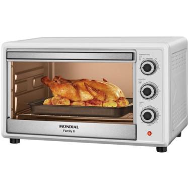 Imagem de Forno Elétrico 42L Family II Mondial 1600W Branco/Inox FRN-42-W - 127V