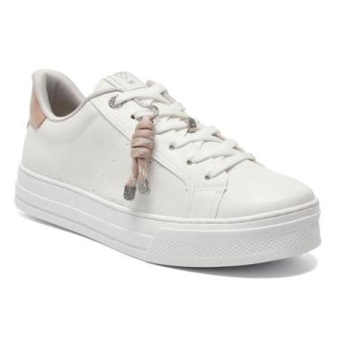 Imagem de Tênis Casual Feminino Via Marte 027-043-01, Branco, 37