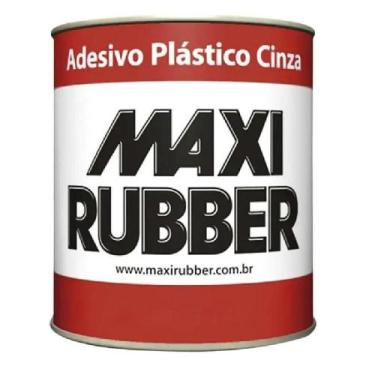 Imagem de Massa Plastica Cinza Cola Adesiva 800g Com Cat. MaxiRubber