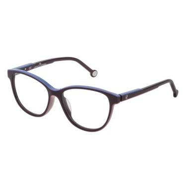 Imagem de Armação Óculos de Grau Feminino Carolina Herrera VHE800, Uva