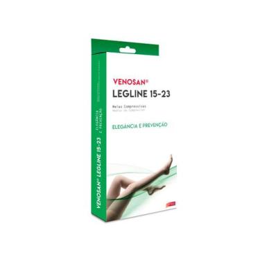 Imagem de Venosan legline meia coxa 7/8 agh 15-23 pe aberto - 01 par, Marrom, P