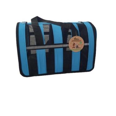 Imagem de Bolsa de transporte para Pet Gato Cães para Viagem passeio Azul - BRV