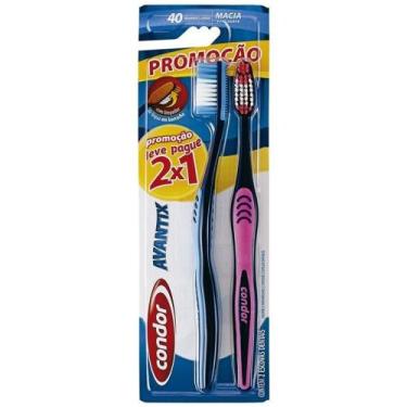 Imagem de Escova Dental Condor Avantix Leve 2 Pague 1