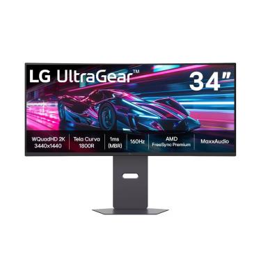 Imagem de Monitor Gamer Curvo Ultragear 34G600A-B 34" 2K 160Hz 1ms Ultrawide Preto Bivolt LG