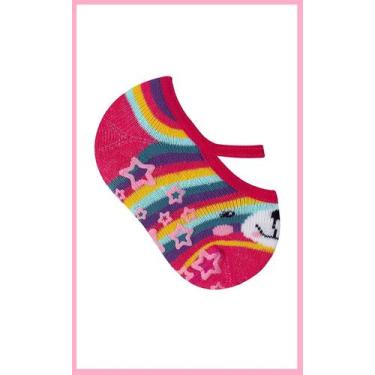 Imagem de Meia Sapatilha Infantil Antiderrapante - Menina Bebê - Duck, Colorido,