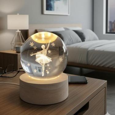 Imagem de Luminária de Mesa Bola 3D - cosy
