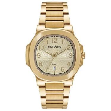 Imagem de Relógio Masculino Quadrado Vintage Dourado 32568GPMVDE2 - MONDAINE
