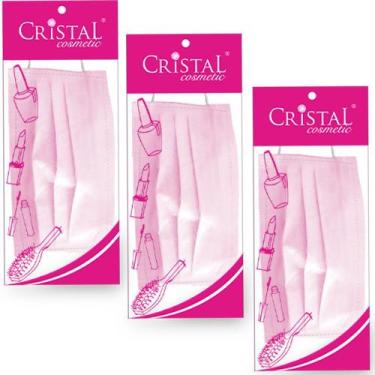Imagem de Mascara Facial Descartavel Infantil Cristal Rosa 03 pacotes com 10 uni